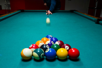 Billiard game picture