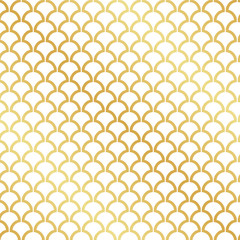 Seamless abstract Art Deco gold leaf pattern