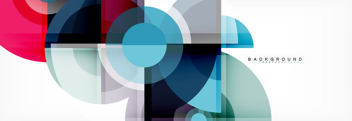 Obraz premium Abstract background bright circles geometric design