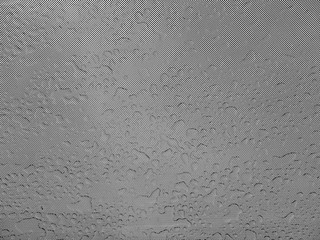 Drops of water on glass