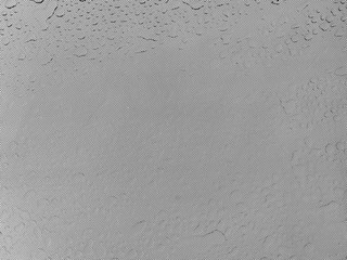 Drops of water on glass