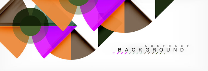 Obraz premium Trendy circles composition geometric background