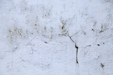 Dirty white wall with mold