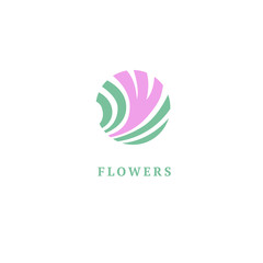 Vector luxury flower logo design. Ornate floral wedding sign. Modern simple premium design vector element. Emblem luxury beauty spa saloon, cosmetics, jewelry, flower shop, restaurant, garden.