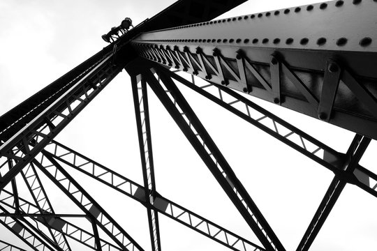 Fototapeta Structural Steel Bridge