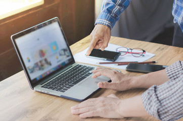 Fototapeta premium businessman working in office