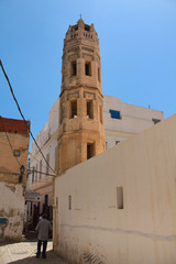Fototapeta premium People in Medina quarter in Sousse, Tunisia