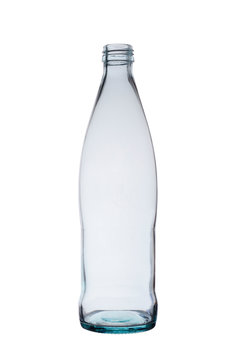 empty glass bottle for mineral water or carbonated drinks