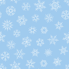 Christmas seamless doodle pattern