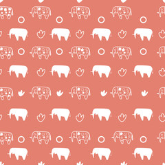 Elephants pattern