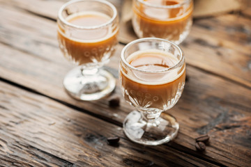Strong coffee liqueur