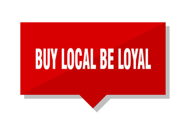buy local be loyal red tag
