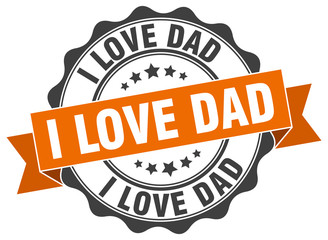 i love dad stamp. sign. seal
