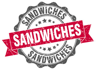 sandwiches stamp. sign. seal