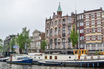 Fototapeta na wymiar The beautiful Amsterdam in june.