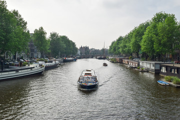 Fototapeta na wymiar The beautiful Amsterdam in june.