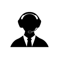 User Support Icon, logo on white background