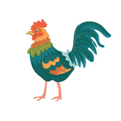 Rooster isolated illustration