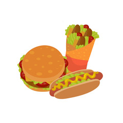 Fast food sandwiches