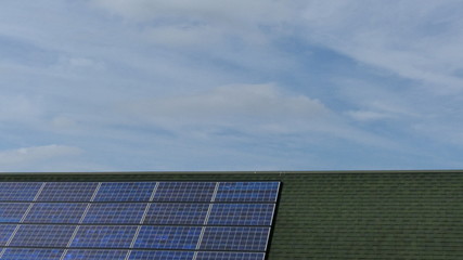 屋根の上の太陽光発電