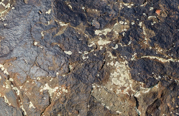 Texture of black natural stone