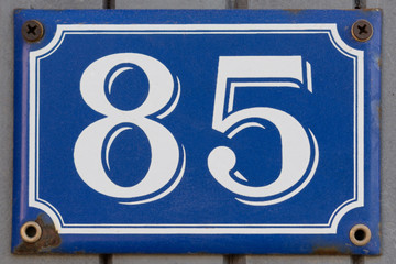 House Number Eighty Five 85