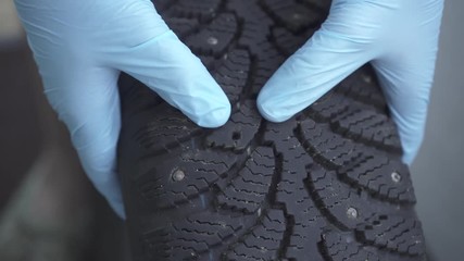 lack of stud in winter tires wear and tear