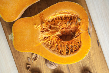 Half-cut pumpkin