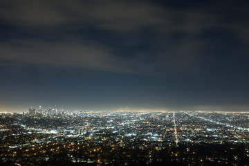 Fototapeta na wymiar Nachtlandschaft Los Angeles