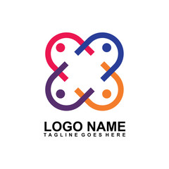 Community and adoption care logo design