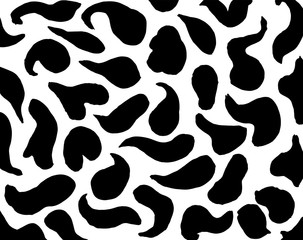 Fototapeta premium White and black grunge pattern. Background. Brush. Vector.