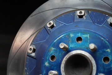 Car's disk brake detail
