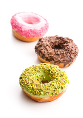 Sweet glazed donuts.