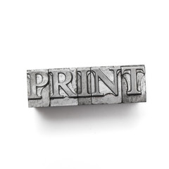 print word, letterpress