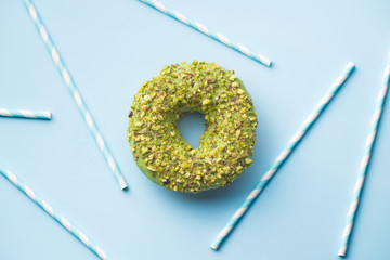 Obraz premium Sweet glazed donut.