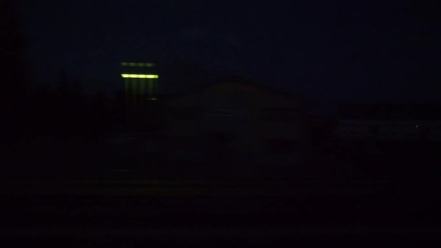 night time geneva zurich train road trip side window panorama 4k switzerland
