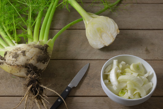 cutted fennel
