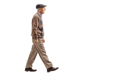 Senior man walking