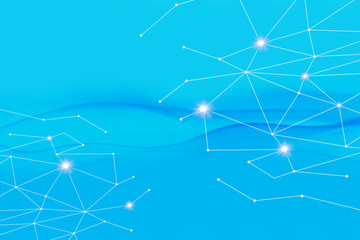 Fototapeta premium abstract, blue, light, stars, illustration, christmas, sky, star, design, night, holiday, wallpaper, space, white, graphic, green, texture, color, shine, glow, bright, decoration, network, shiny