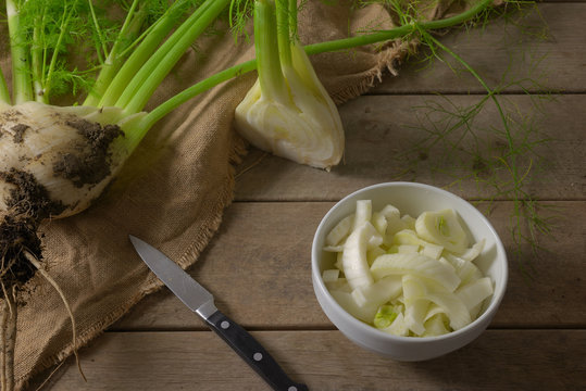 cutted fennel
