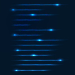 Tech abstract background with glowing lines, neon stripes, vector illustration, eps10