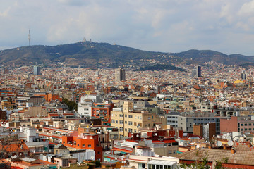 Beautiful view of Barcelona, Catalonia, Spain