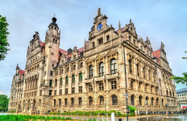 Fototapeta na wymiar New Town Hall in Leipzig, Germany