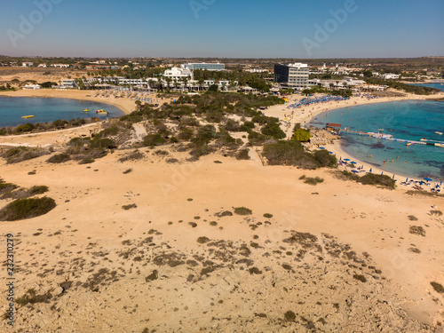 Ayia Napa Cyprus View From Above On Makronissos Beach