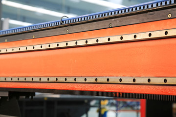 numerically-controlled machine tool in the production line, in a solar equipment production workshop on december 22, 2013, tangshan, china.