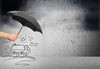 Life and family insurance - safety concept