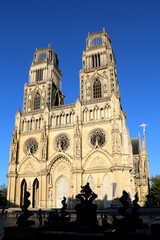 Fototapeta na wymiar orleans, france, Orléans Cathedral, Roman Catholic church, Gothic, Joan of Arc., architecture, church, city, religion, old,