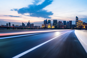 Fototapeta premium traffic in the city at night