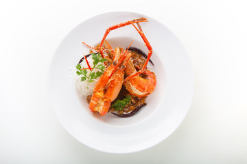 Deep Fried Shrimp with Tamarind Sauce