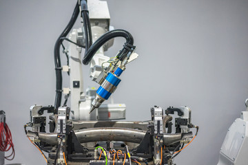 robot hand in factory